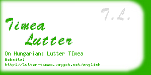 timea lutter business card
